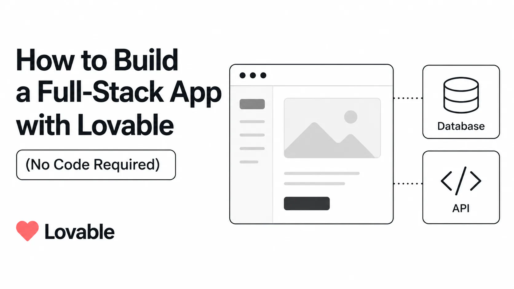 Lovable AI app builder tutorial showing a full-stack app generated from a plain-English prompt
